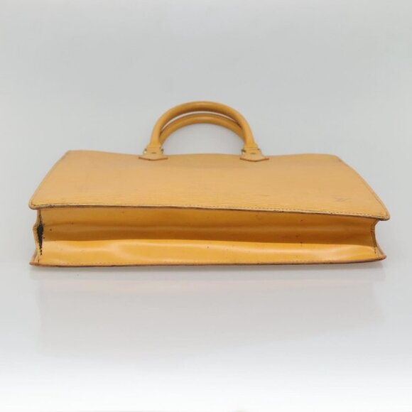 LOUIS VUITTON Epi Sac Plat Hand Bag Yellow - Picture 11 of 15